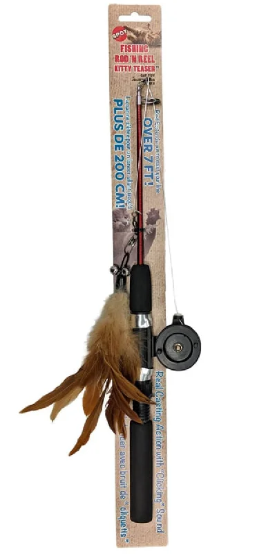 Fishing Rod 'N Reel Kitty Teaser Cat Toy