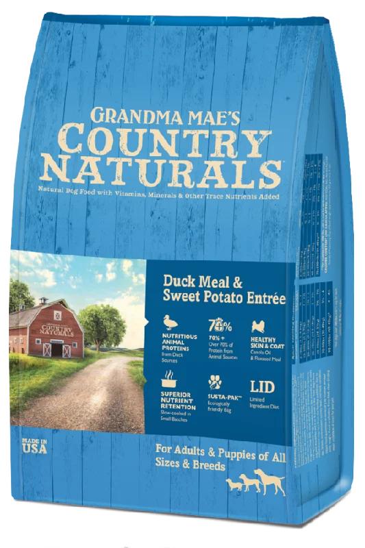 Grandma Mae's Country Naturals Duck Meal & Sweet Potato Entrée Dry Dog Food