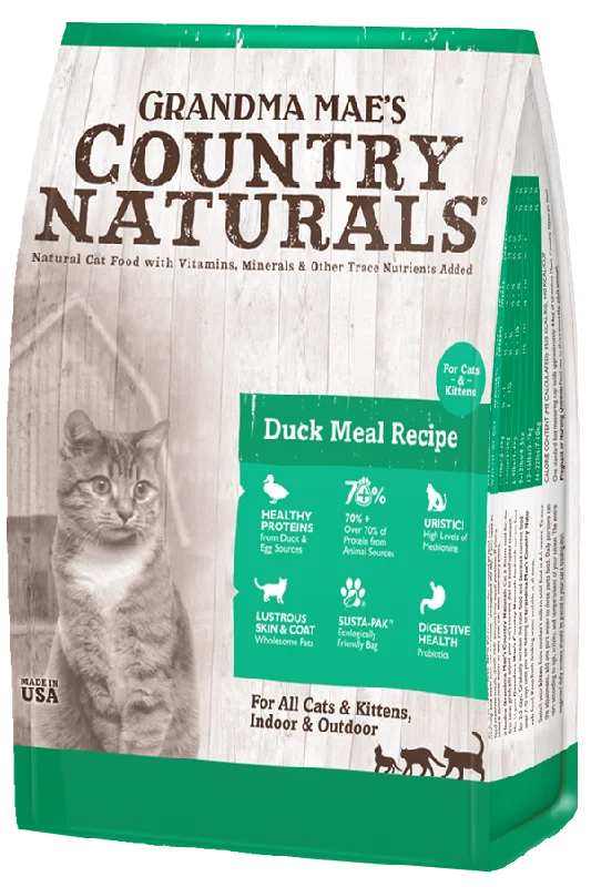 Grandma Mae's Country Naturals Duck Meal Recipe Dry Food for Cats & Kittens