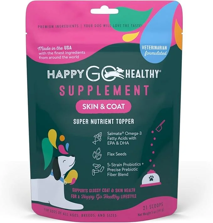Happy Go Healthy Skin & Coat Supplement - 21 Scoops