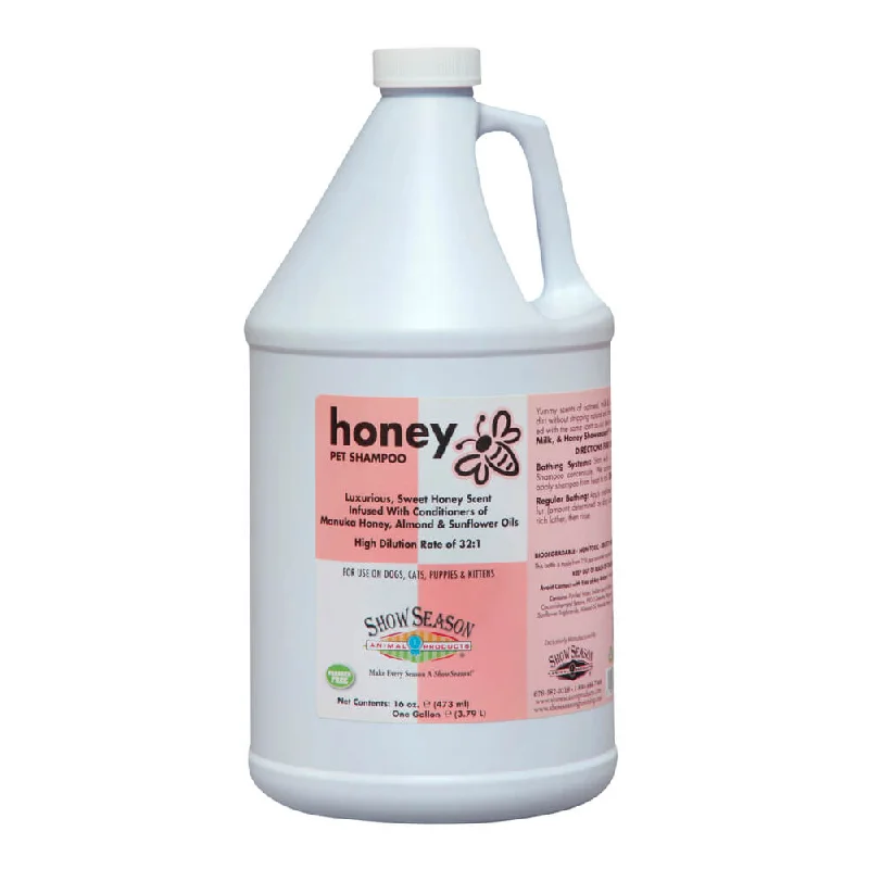 Honey Shampoo for Dogs, Cats, Puppies and Kittens, 1 Gallon