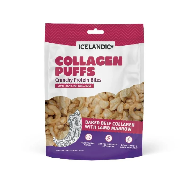 Icelandic Beef Collagen Puffs with Marrow Treats for Small Dogs 37g