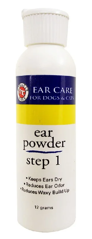 Miracle Care R-7 Ear Powder for Dogs and Cats, Step 1