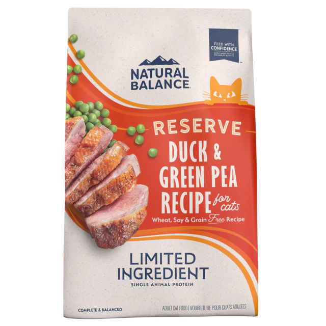 Natural Balance Reserve Grain Free Duck & Green Pea Recipe Cat Food (4 LB)
