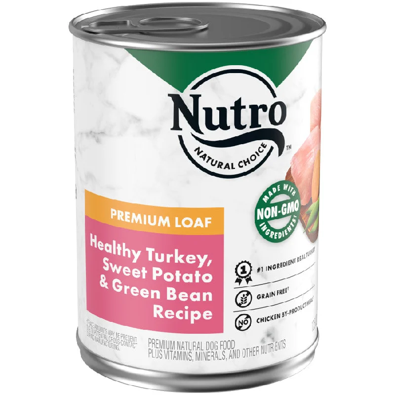 Nutro Premium Loaf Healthy Turkey, Sweet Potato & Green Bean Recipe Adult Canned Dog Food