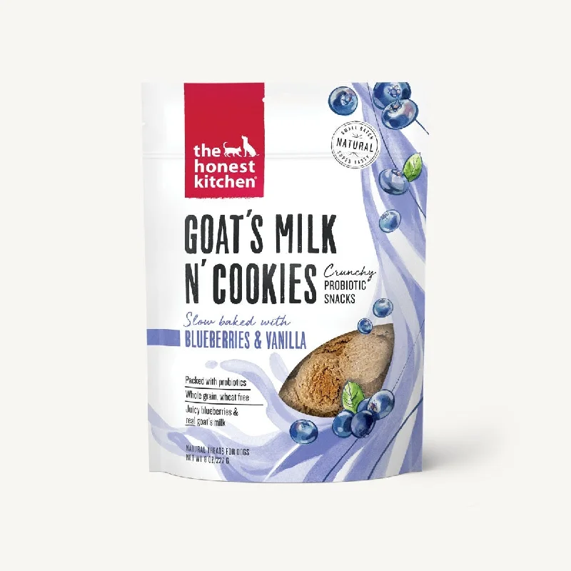 The Honest Kitchen Goat's Milk N' Cookies Blueberry & Vanilla Probiotic Dog Treats