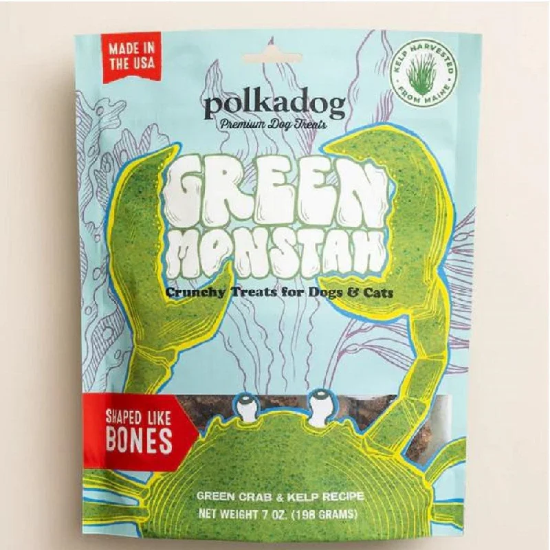 Green Monstah Bone Shaped Crunchy Dog Treats