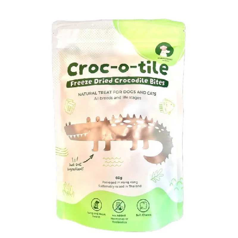 Croc-o-tile - Freeze Dried Crocodile Bites for Dogs & Cats