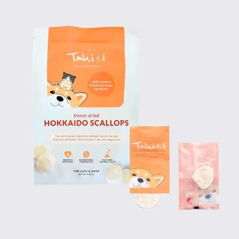 Freeze Dried Hokkaido Scallops Treats for Dogs and Cats