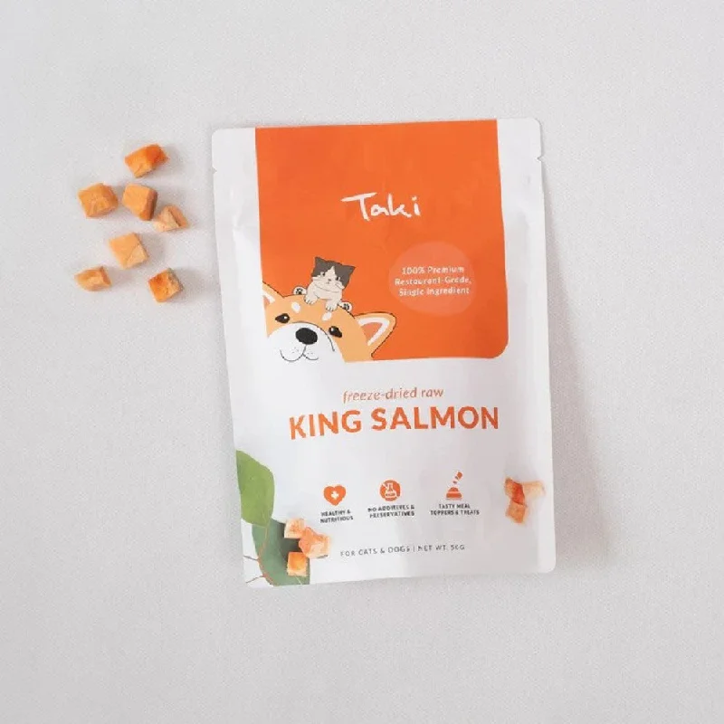 Freeze Dried King Salmon Treats for Dogs and Cats