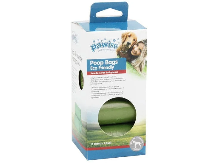 Pawise 120 Sheet Epi Poop Bags (8 Rolls/Color Box)