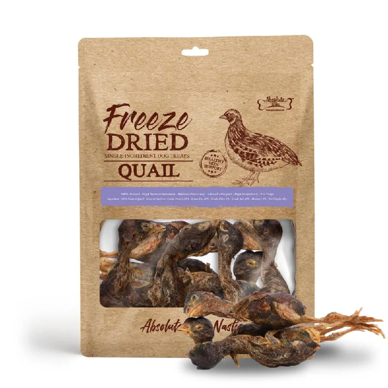 Absolute Bites Dog Freeze-Dried Quail 25g