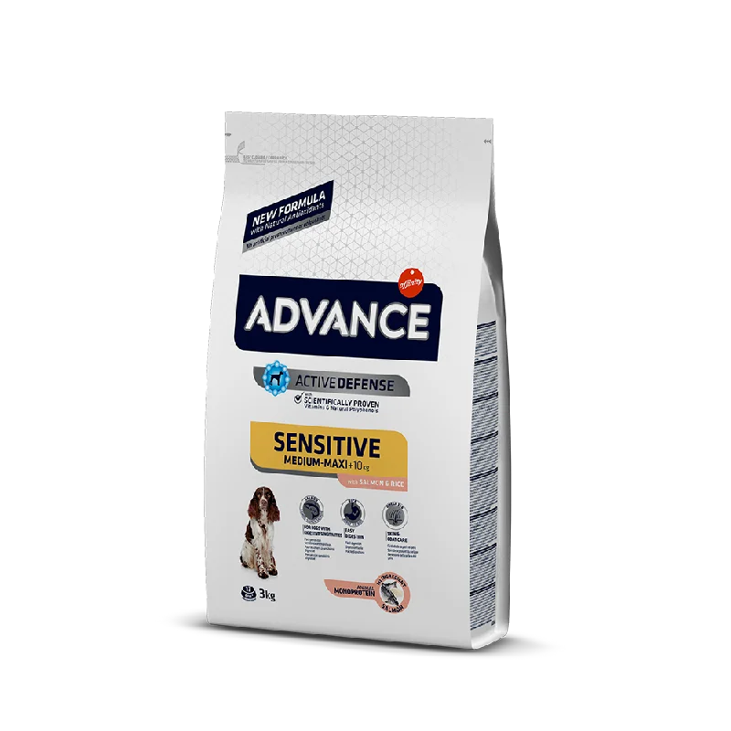 Advance Dog Active Defense Sensitive Salmon & Rice Medium-Maxi Breed 3kg