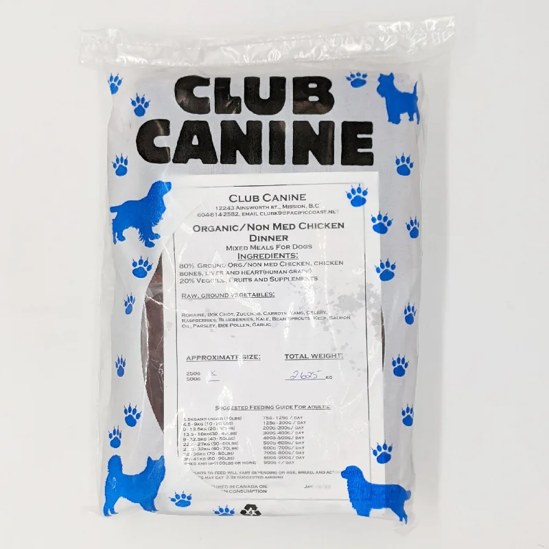 Club Canine - Chicken Organic Non Med Dinner