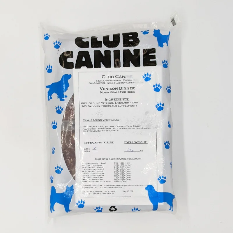 Club Canine - Venison Dinner