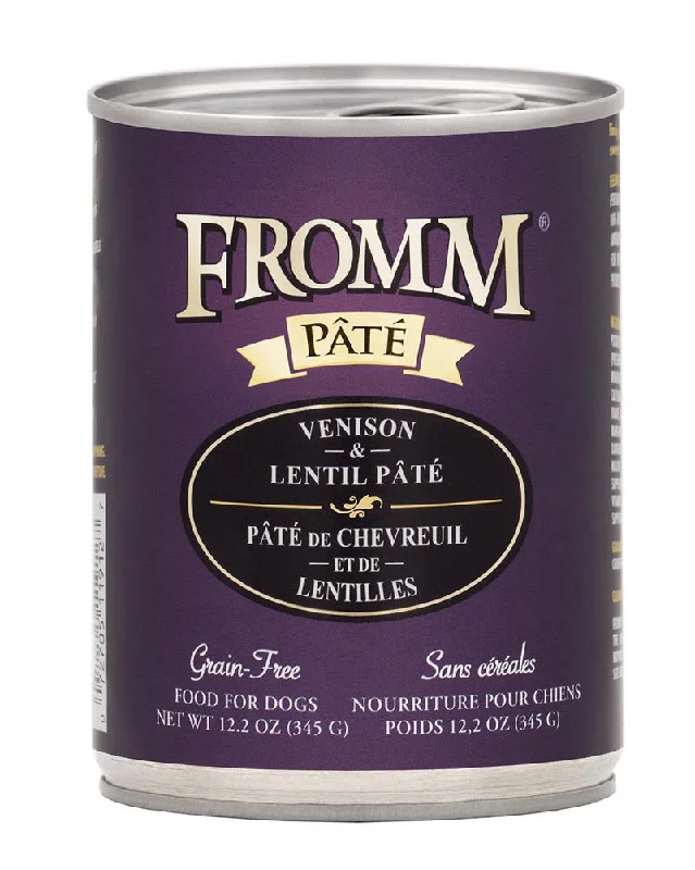 Fromm Gold Venison & Lentil Pate Wet Dog Food 12oz