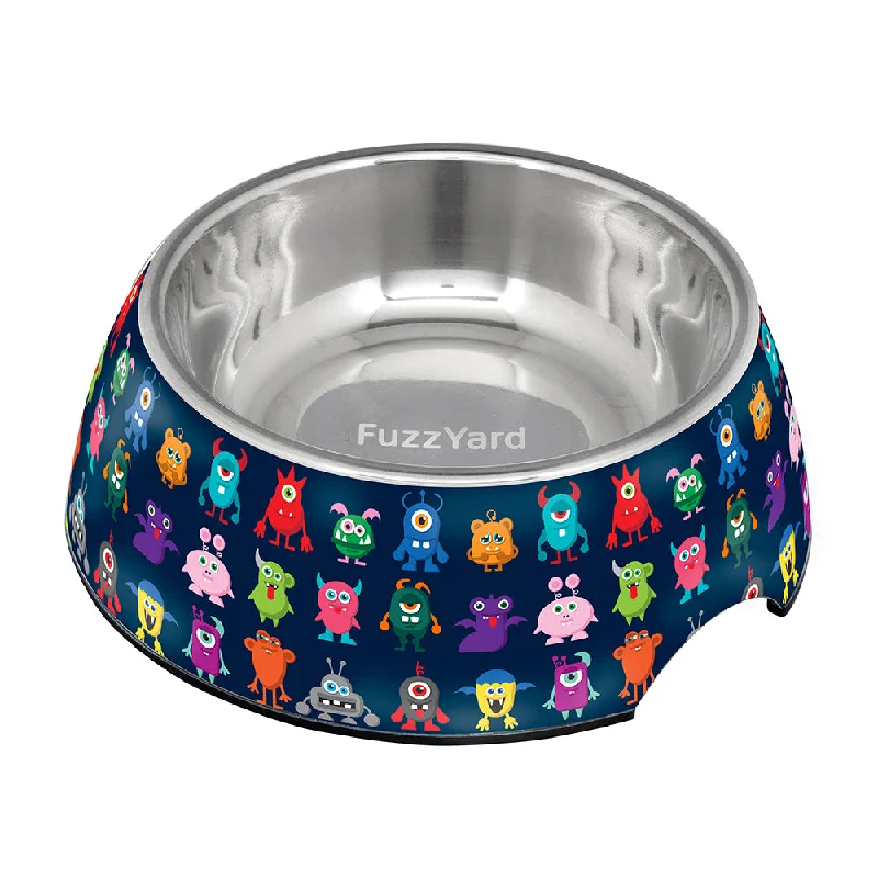 Fuzzyard Dog Bowl Melamine Yard Monsters M