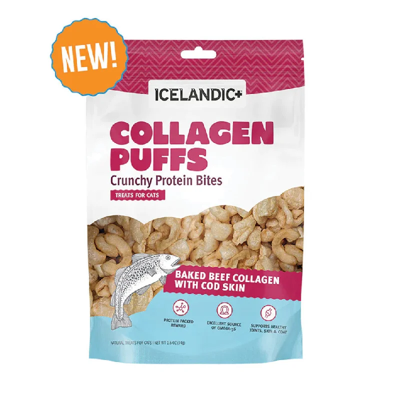 Icelandic+ Collagen Puffs Cat Treat 0.5-oz Bag