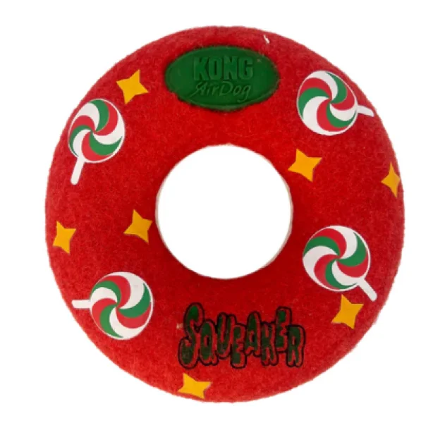 Kong Holiday AirDog Squeaker Donut Medium