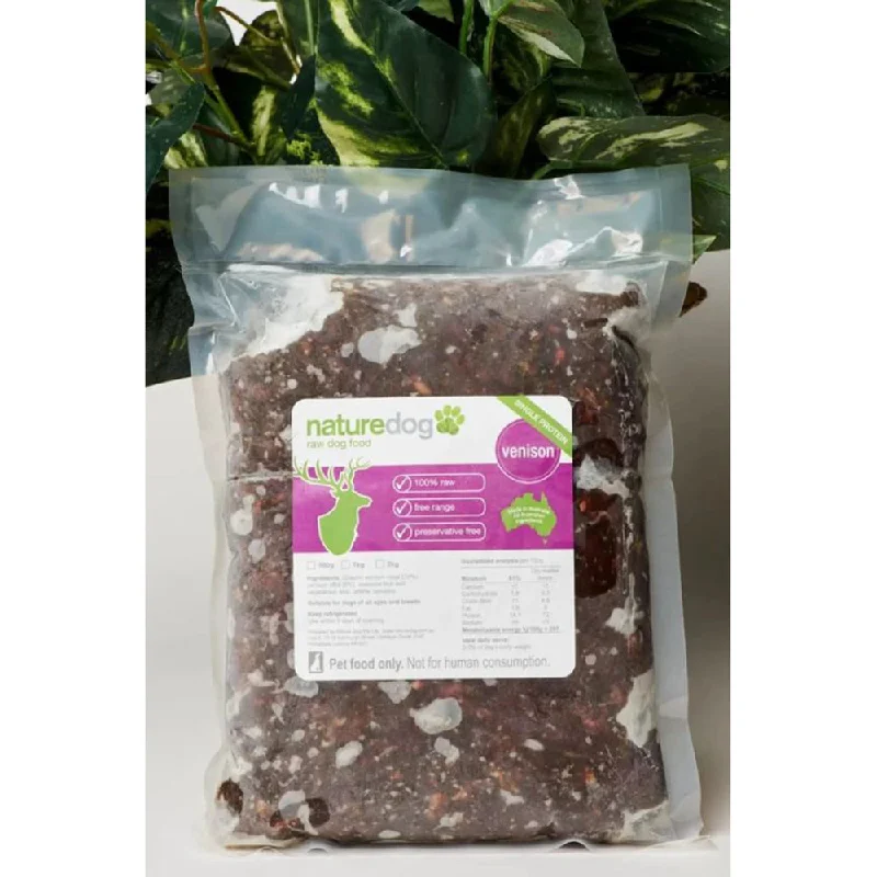 *FROZEN* Naturedog Raw Venison Barf 500g