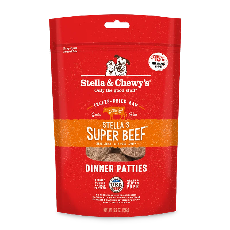 Stella & Chewy's Dog Freeze-Dried Dinner Patties - Stella's Super Beef 5.5oz