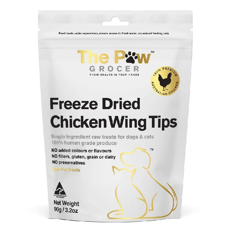 The Paw Grocer Dogs & Cats Treat Freeze Dried Chicken Wing Tips 90g