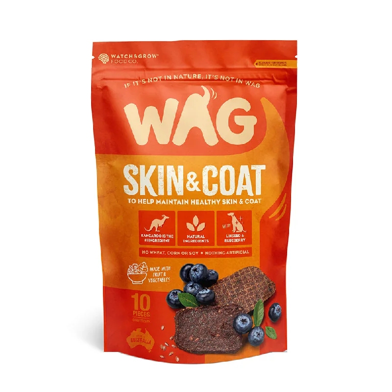 Wag Dog Treats Kangaroo Skin & Coat 100g