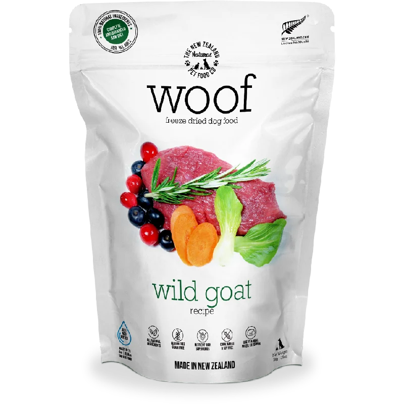 Woof Freeze-Dried Raw Wild Goat Dog Food 1kg