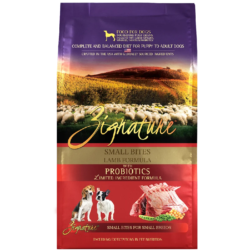 Zignature Dog Lamb Formula Small Bites 4lb